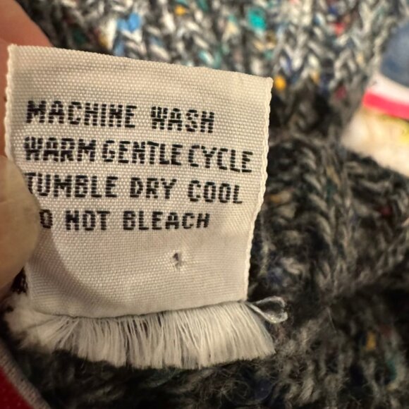 Urban Bandit Sweater L Large Blue White Coogi style Vintage 90s Y2K Crew Neck - Picture 10 of 10